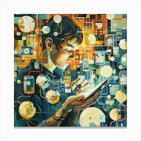 Digital Man Canvas Print