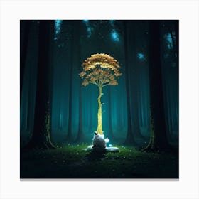 Tree In The Forest Canvas Print