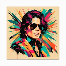 Authentic Portrait Of Michael Jackson , 1:1 Canvas Print