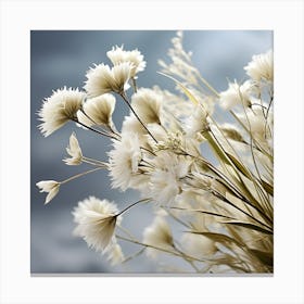 White Flowers 2 Canvas Print