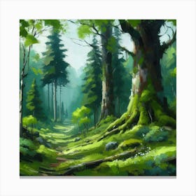 Forest Path 2 Canvas Print