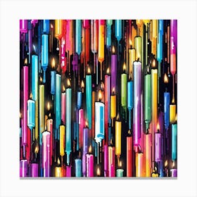 Colorful Candles 2 Canvas Print