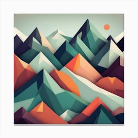 Abstract Mountains 14 Canvas Print