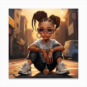 Street Girl Canvas Print