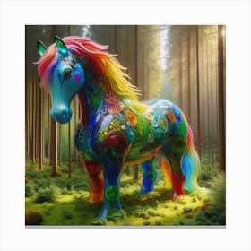 Rainbow Horse Canvas Print