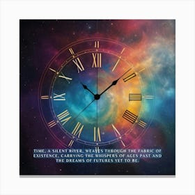 Time A Silent River Canvas Print