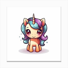 Cute Unicorn 87 Canvas Print