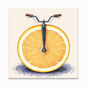 Orange Bicycle 13 Canvas Print