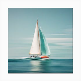 Abstract, a Sailing boat 2 Canvas Print