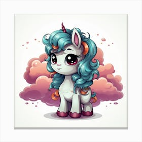 Cute Unicorn 313 Canvas Print