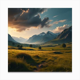 Landscape Painting Canvas Print