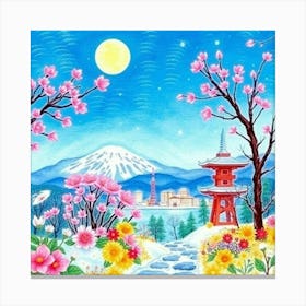 Beautiful Cherry Blossoms 3 Canvas Print