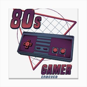 80s gamer forever Canvas Print