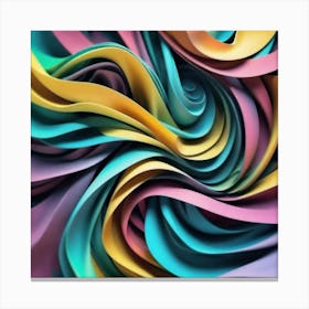 Abstract Swirls 3 Canvas Print