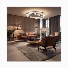 Modern Living Room Canvas Print