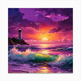 Violet Blaze Canvas Print