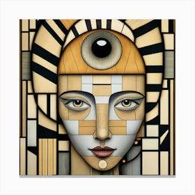 Eye Of The Woman Canvas Print