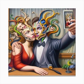 'The Kiss' Canvas Print