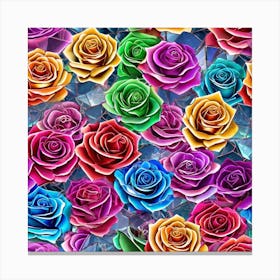 Colorful Roses 35 Canvas Print