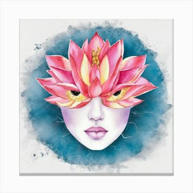 Lotus Mask Canvas Print