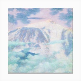 Clouds Above The Mountain Canvas Print