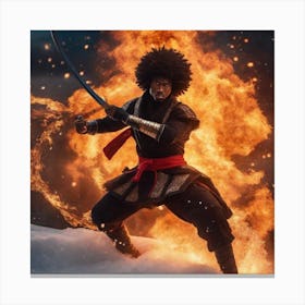 Ninja warrior Canvas Print