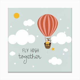 Fly High Together 5 Canvas Print