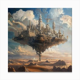 Stockcake Floating Desert City 1719974955 Canvas Print