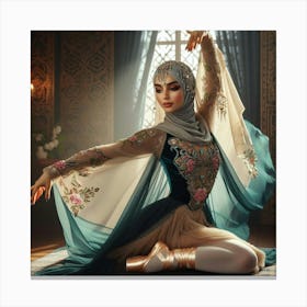 Muslim Ballerina 3 Canvas Print