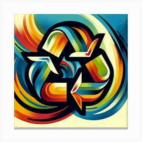 Recycle Symbol Canvas Print