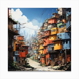Favela, Brazil Animated Canvas Print