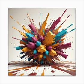 Colorful Explosion 3 Canvas Print