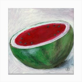 Cut Watermelon Canvas Print