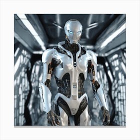 Futuristic Robot 128 Canvas Print