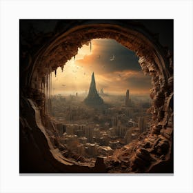 Futuristic City 10 Canvas Print