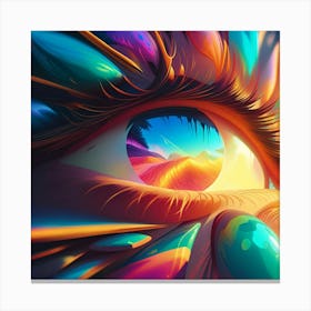 Colorful Eye Pop Art enlightenment Canvas Print