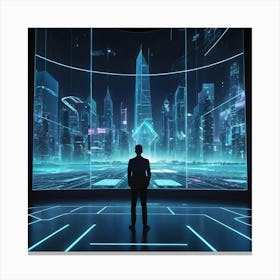 Futuristic City 3 Canvas Print