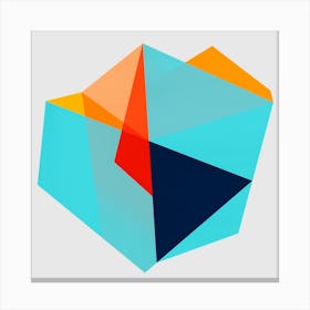 Geometric and colorful 1 Canvas Print