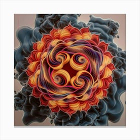 Fractal Flower Canvas Print