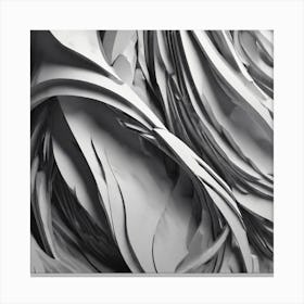 Abstract Paper Sculpture Canvas Print