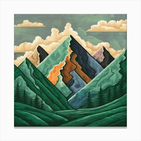 Mountain Range Canvas Print