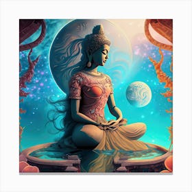 Siren Goddess Buddha Canvas Print