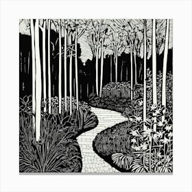 Linocut (4) Canvas Print