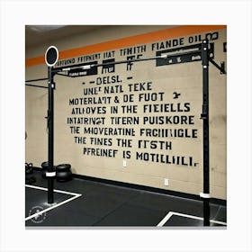 Crossfit Gym Canvas Print