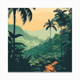 Tropical Jungle 1 Canvas Print