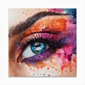 Eye Painting Canvas Print