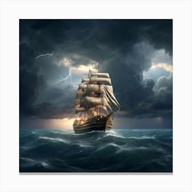 Stormy Sea 1 Canvas Print