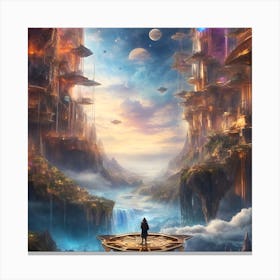 Space City Canvas Print