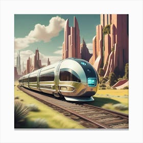 Futuristic Train 8 Canvas Print