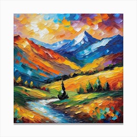 Landscape Painting 166 Canvas Print